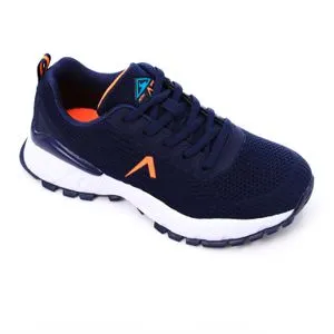 Activ Neon Orange Detail For Navy Blue Lace Closure Sneakers