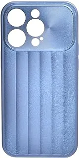 Ribbed High Quality Back Cover With Hygenic And Robust Protection Against Drops Impacts For Iphone 14 Pro - Blue