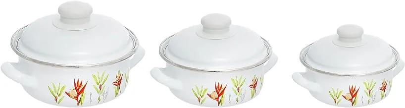 Avsar 3877 Fatoda Enamel Cookware Set 9-Pieces