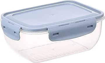 Bager Cook&Lock Colored Cover Rectangular Storage Container 1400 Ml (Std), blue