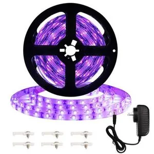 UV Light Strip Waterproof Led Strip Lights 16.4ft 300 LEDs