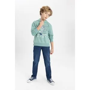 Defacto Boy Straight Fit Denim Trousers.