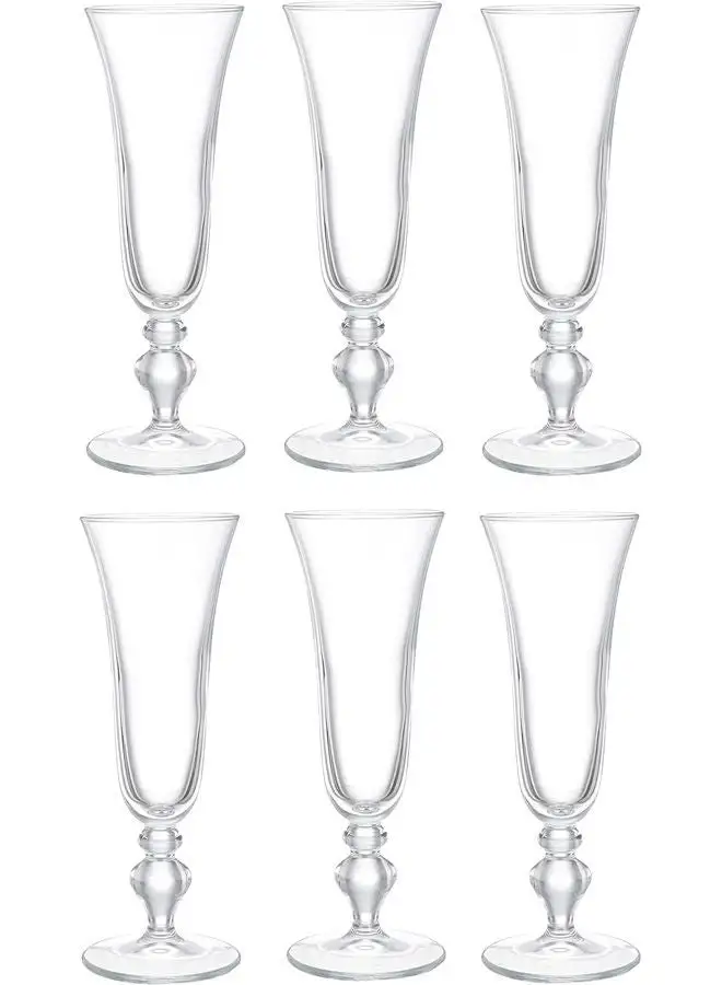 Pasabahce Victoria Champagne Glass 6 Pcs Clear