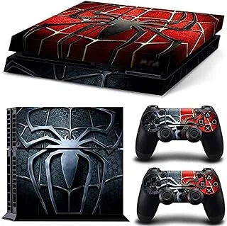 Decorative Stickers Skin for Game Console And Handle Pvc Air Duct Sticker For PS4 Spider Black And Red