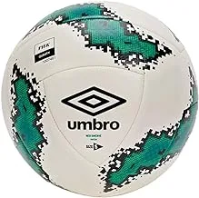 كرة القدم Umbro Neo Trainer HS، مقاس 4، أبيض/أسود/ألكسندريت/طوقان الأنديز