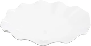 Rosa Porcelain Wave Round Service Plate, 38 cm Size