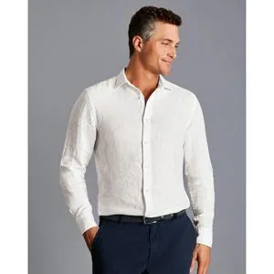 Debenhams PLAIN CLASSIC FIT PURE LINEN SHIRT