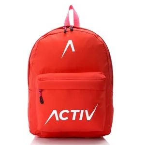 Activ One Main Compartment Plain Backpack - Red