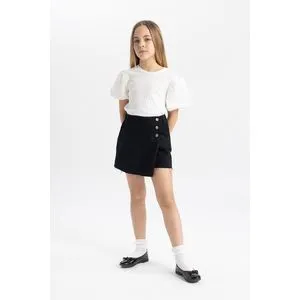 Defacto Girl Regular Fit Woven Skirt.