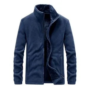 Fashion Winter Fleece Jacket Parka Coat Men Spring Casual Bomber