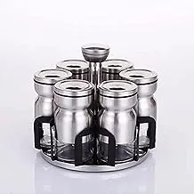 Stainless Steel Spices Jar Set, 7 Piece