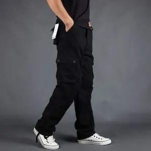 Men's Cargo Pants Men Casual Multi Pockets  Large Size  Pants