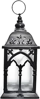 Metal Large Lantern Classic Design With Magnetic Door And Metal Handle To Add More Fun For Decoration - Black