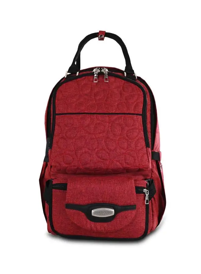 Petit bebe Diaper bag premuim go dark red