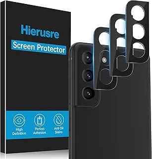 [3 Pack] Hierusre Camera Lens Protector Compatible for Samsung Galaxy S21 FE 5G Tempered Glass Ultra Thin [for S21 Fan Edition] [Scratch-Resistant] [Not Affect Flash]