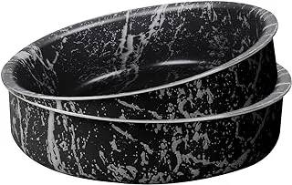 Grandi Cook Marble Round Oven tray 22-26 Marbel Black