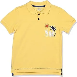 lovely land Boys yellow half sleeve polo shirt Classic