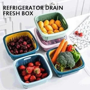 A Refrigerator Box And A Vegetable Sieve 2*1