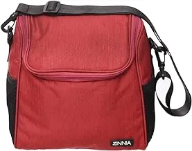 Zinnia Lunch Bag 8301/90029 Case Insulated Lunch Bag 12 Litres for Picnic, Beach, and Hiking - Dark Red