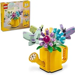 LEGO® Creator 3in1 Flowers in Watering Can 31149 Building Blocks Toy Set; Toys for Boys, Girls, and Kids (420 Pieces)