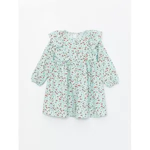 LC Waikiki Crew Neck Floral Baby Girl Dress