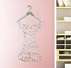 Acrylic Cloakroom Decoration Mirror Wall Stickers Dress Wallpaper