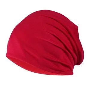 Fashion Men Soild India Stretch Drawstring Hat Wool Knitting Hair Loss Head Scarf Wrap