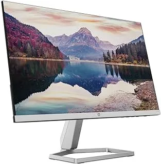 HP M22F-2D9J9AS: شاشة LED 21.5 بوصة، 1920 × 1080 FHD-300nits/ IPS، مدخلات Vga/HDMI - لفيديوهات 4K - اللاعبين - محرري الفيديو فضي