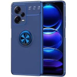 Autofocus Poco X5 Pro 5g Soft Shockproof Protection Camera With Ring Holder Cover - Blue