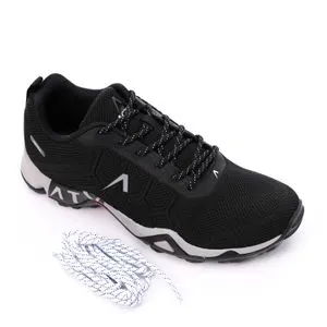 Activ Round Toecap Shape Men Trekking Sneakers - Black & Grey