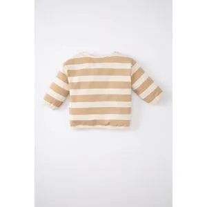 Defacto Babygirl Regular Fit Bike Neck Long Sleeve Knitted Sweat Shirt.