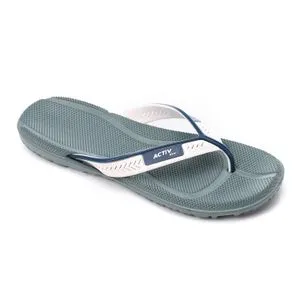 Activ Thong Toecap Rubber Slippers - Mint Green, White & Navy Blue