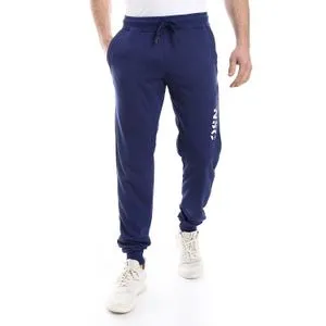 AlNasser Elastic Waist With Drewstring Printed Sweatpants - Royal Blue