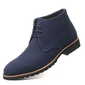 Men's Leisure Martin Boots Men's Shoes Big Size 38-48-Blue Men's Shoes