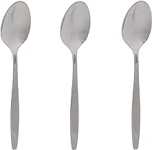 Zinnia Stainless Steel Classy/Mirror Tea Spoons 3-Piece Set, Multicolor