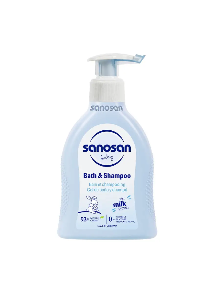 sanosan Baby Bath & Shampoo 200ml