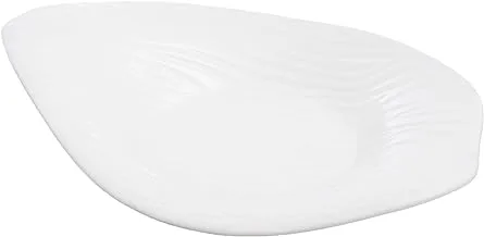 Rosa Porcelain Leaf Service Dish, 44 cm Size