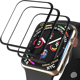 [3 Pack] Screen Protector Compatible for Apple Watch 40mm Series 6/SE/5/4, FIFCHALL [3D Curved Edge] Anti-Scratch Bubble-Free Ultra HD Flexible Film Protector for iWatch Series SE/6/5/4