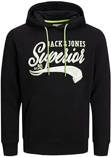 Jack & Jones mens Mett Sweat Hood Plus Sweatshirt (pack of 1)