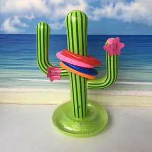 Outdoor Swimming Pool New PVC Inflatable Cactus Ring Toss