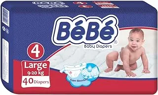 Bebe Baby Diapers Large (size 4) 40 diapers