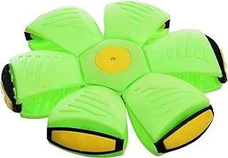 Silicone Flat Ball Disc Throwing A Disc And Catching Ball Add More Fun And Entertaining For Unisex Children - Green Yellow