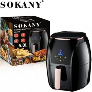 Sokany AirFryer, Digital Screen SK-3011, 5 L , 1500w