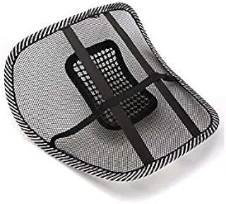 Auto Pearl Generic Unbranded Microfiber Mesh Ventilation Back Rest with Lumbar Support (BLK-BACK-REST, Black)