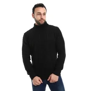 AlNasser Black Turtle Neck Knitted Sweater