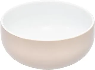 Tunisie Tu-8801614-Ge Set Of 6 Pieces Of Porcelain Yaka Cereal Bowl 14Cm Suitable For Home And Restaurants With Premium Durable Material - Greige