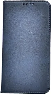 KAU High Quality Leather Flip Cover With Robust Protection Against Drops Impacts For Samsung Galaxy S23 - Navy