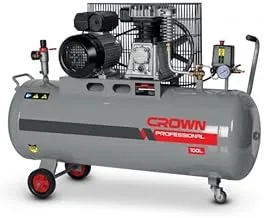 Crown 2 HP Air Compressor with 100 Liter Tank Capacity