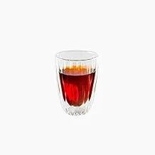 Zinnia 231 Double Glass Coffee Cup 2-Piece Set, 300 ml Capacity