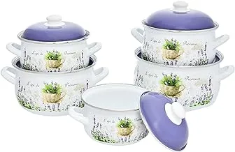 Avsar T. 3634 Juliet Enamel Cookware Set 5-Pieces, Vase